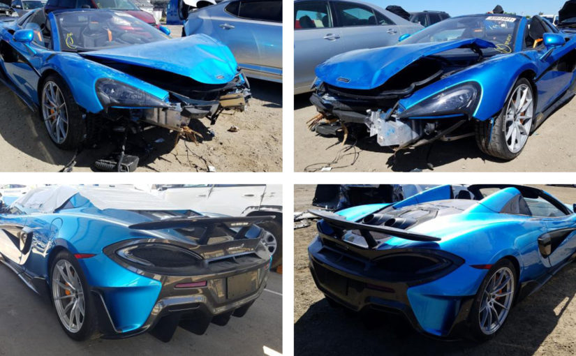 This Crashed McLaren 600LT Spider Is In A Very Sorry State