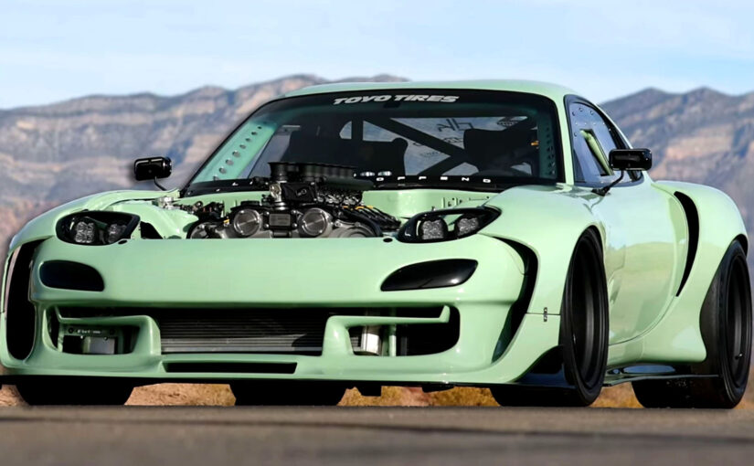 This Team Has Built A V12-Powered Mazda RX-7, But It’s No Pagani Engine